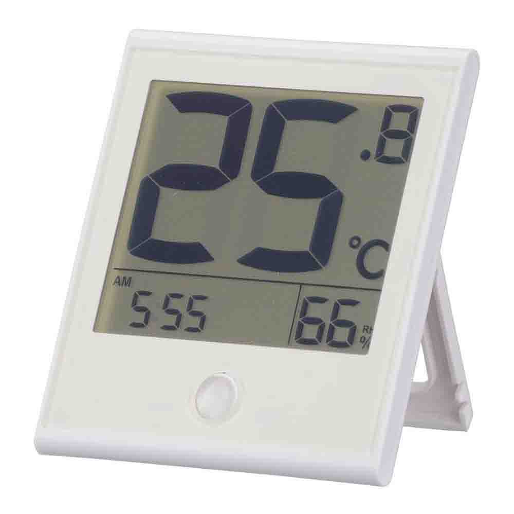 Ohm Electric Easy-to-Read Thermo-Hygrometer with Comfort Display & Clock