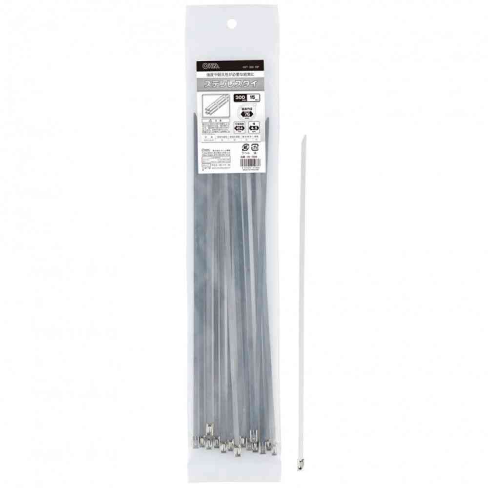 Ohm Electric Stainless Steel Tie, 300mm, SST-300, 15 Pieces