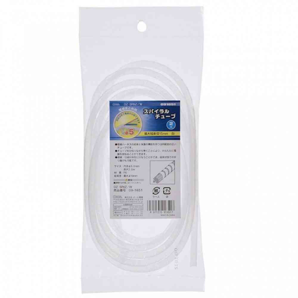 Ohm Electric Spiral Tube, Inner Diameter 5mm, 2m, DZ-SR5Z/W