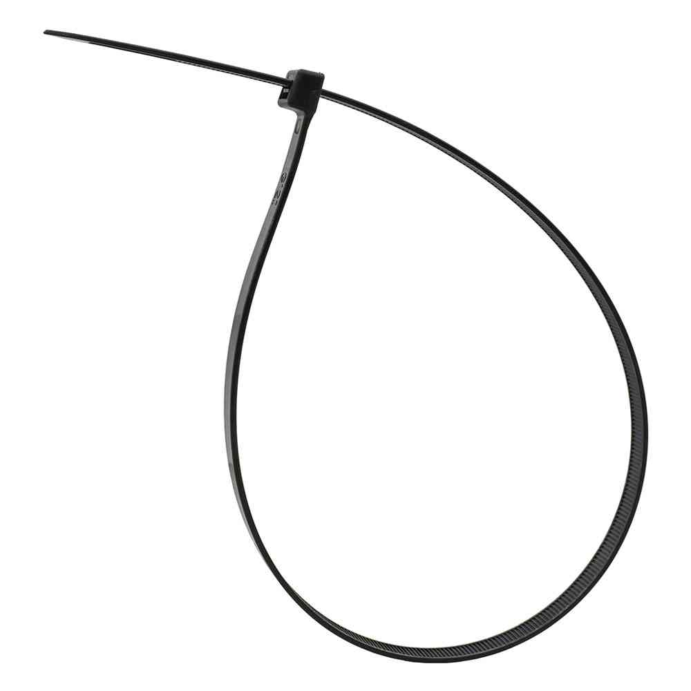 Ohm Electric Wide Tie Weather-Resistant 530mm Black 10-Pack