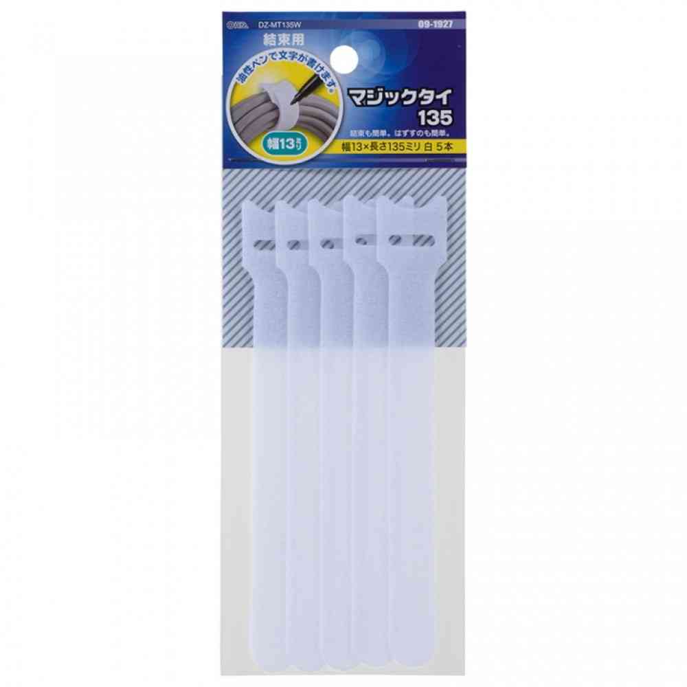 Ohm Electric Magic Tie 13mm x 135mm DZ-MT135W (5 pieces)