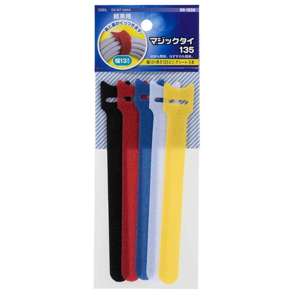 Ohm Electric Magic Tie 13mm x 135mm Assorted DZ-MT135AS (5 pieces)