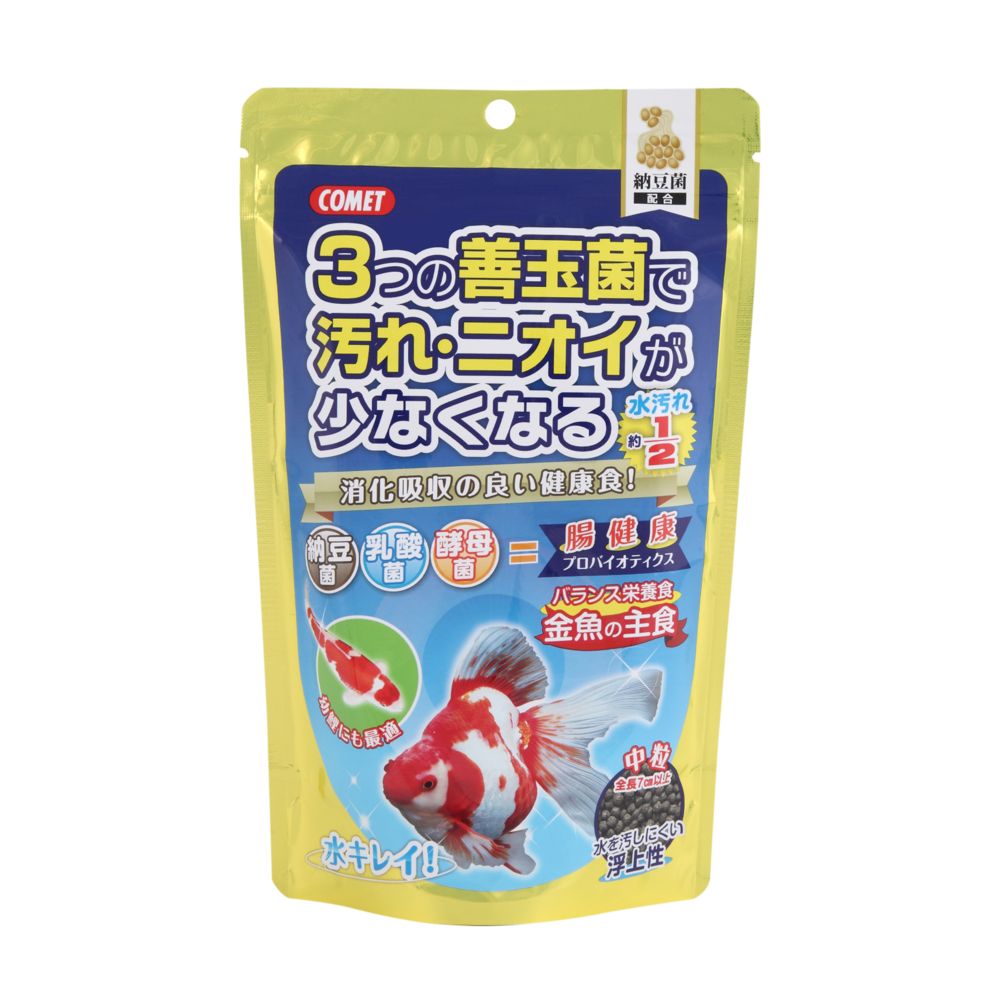 Itosui Goldfish Staple Food with Natto Bacteria Medium Pellets 200g