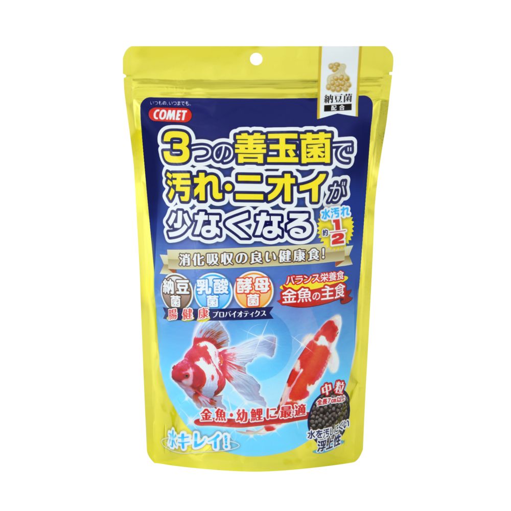 Itosui Goldfish Staple Food with Natto Bacteria Medium Pellets 430g
