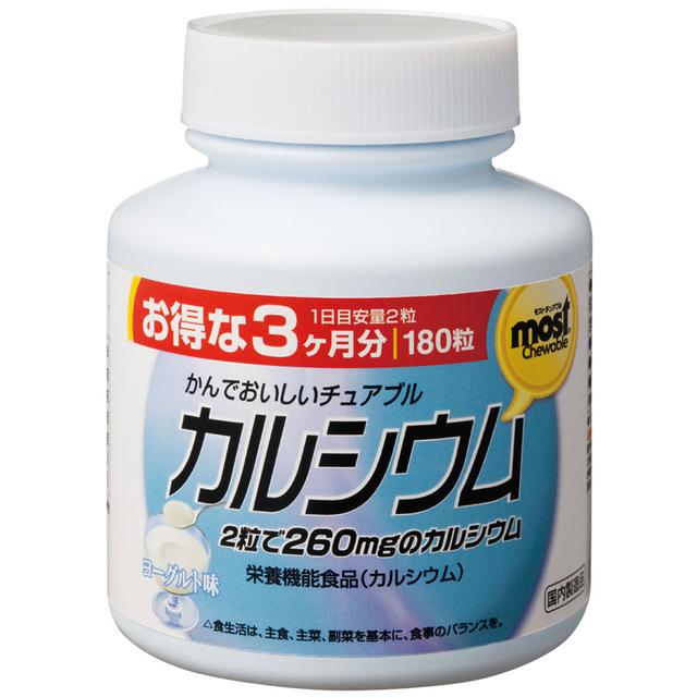 Orihiro MOST Chewable Calcium 180 Tablets