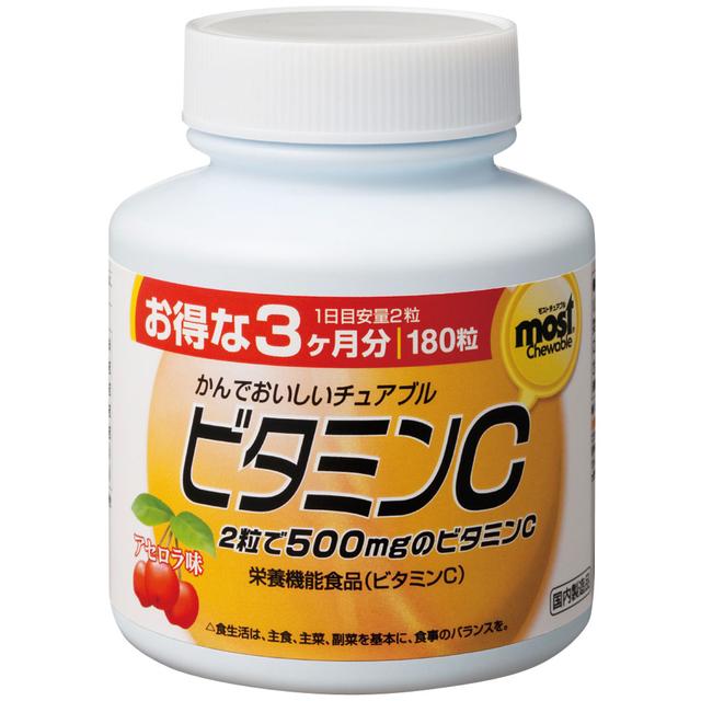 Orihiro MOST Chewable Vitamin C 180 Tablets