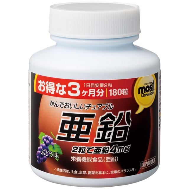 Orihiro MOST Chewable Zinc 180 Tablets