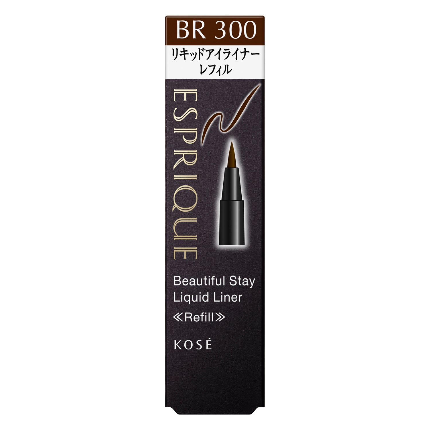 Kose Esprique Beautiful Stay Liquid Liner BR300 Dark Brown (Refill)