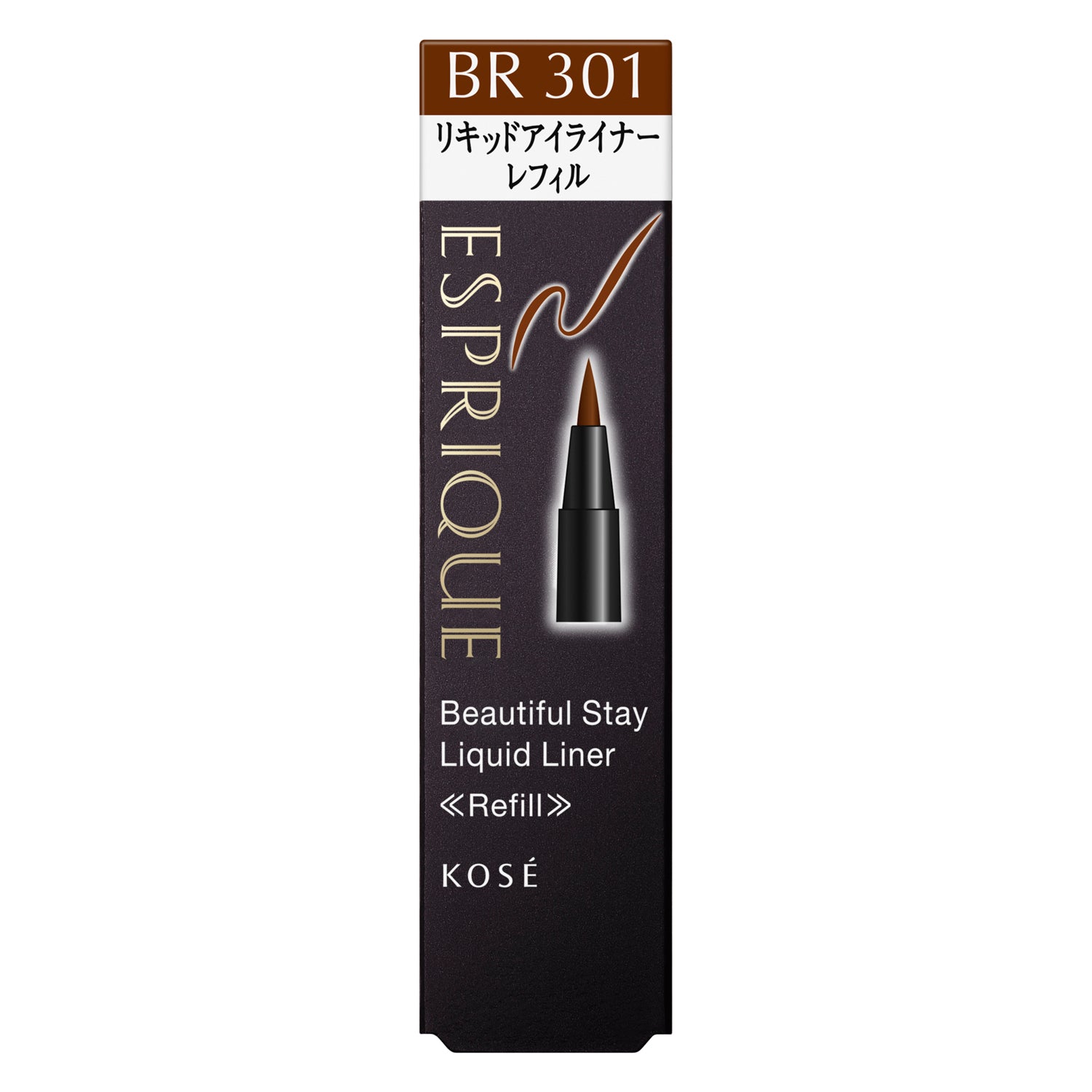 Kose Esprique Beautiful Stay Liquid Liner BR301 Light Brown (Refill)