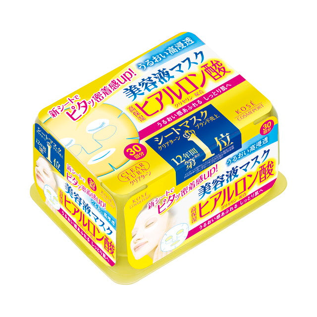 Kose Cosmeport Clear Turn Essence Mask Hyaluronic Acid 30 sheets