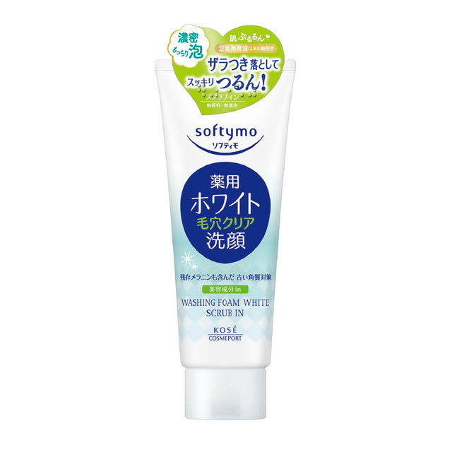 Kose Cosmeport Softymo Medicinal Cleansing Foam White Scrub In 150g