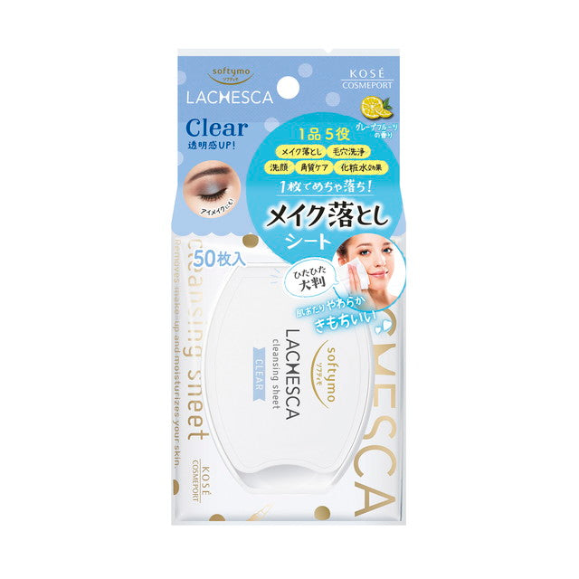 Softymo Lachesca Water Cleansing Sheet Clear 50 Sheets