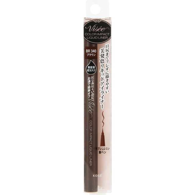 Kose Visee Lisse Color Impact Liquid Liner Brown BR340