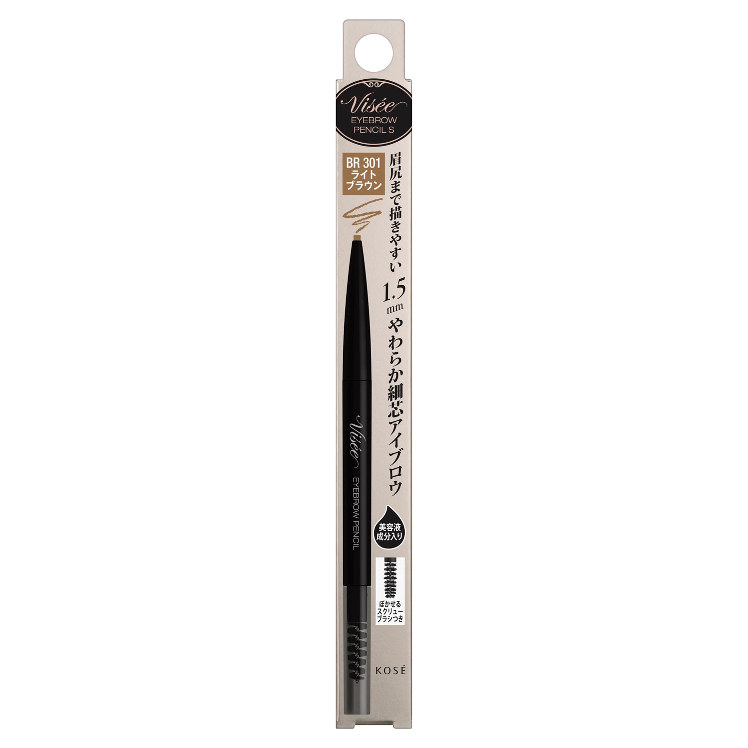 Kose Visee Lisse Eyebrow Pencil S BR301 Light Brown