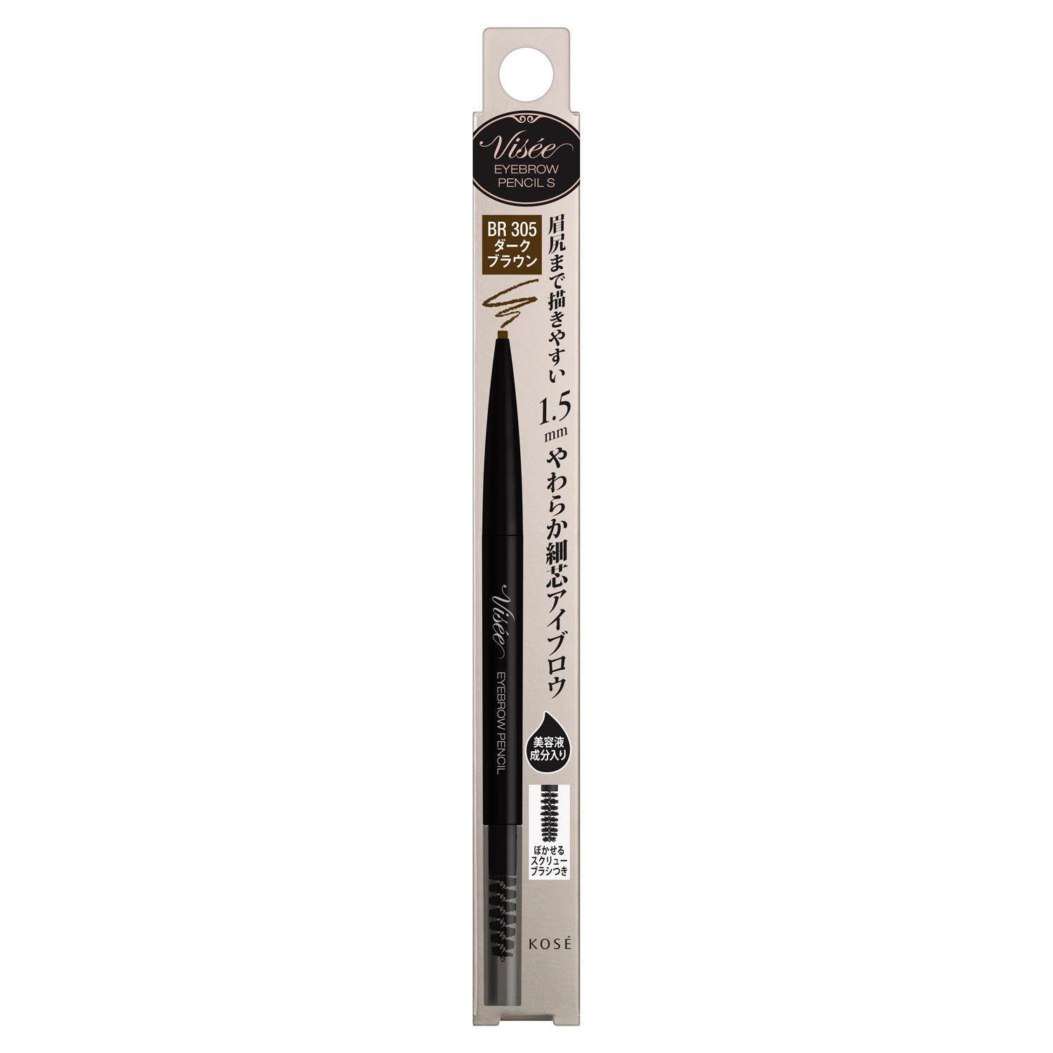 Kose Visee Lisse Eyebrow Pencil S BR305 Dark Brown
