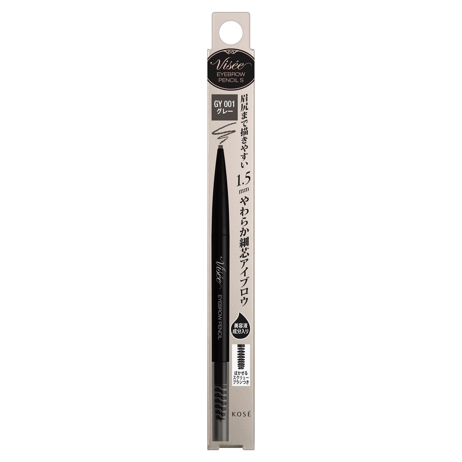 Kose Visee Lisse Eyebrow Pencil S GY001 Gray