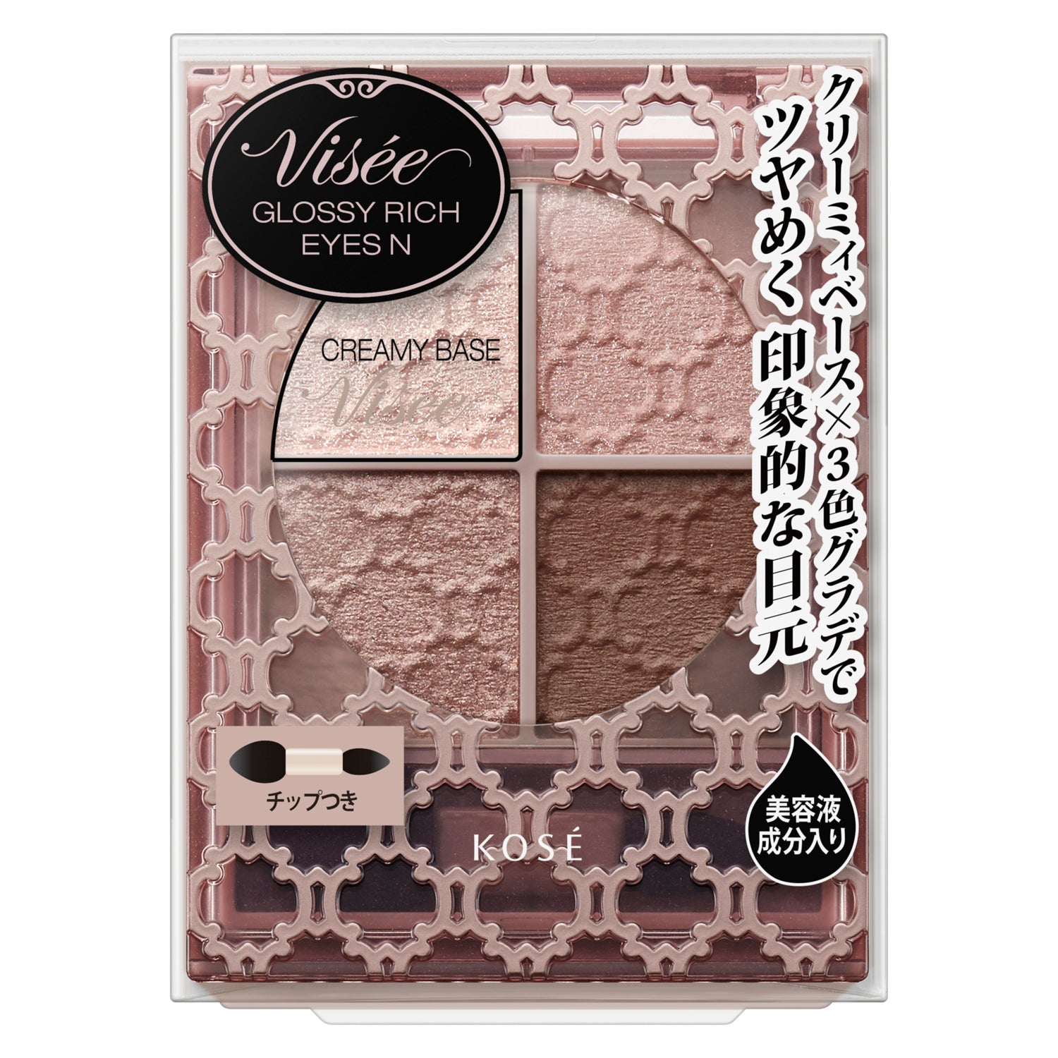 Kose Visee Lisse Glossy Rich Eyes N BR-5 Cocoa Brown