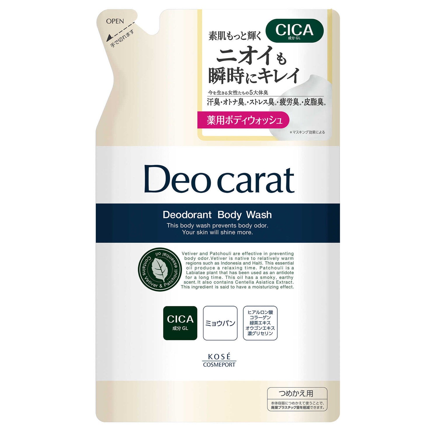 Deocarat Medicated Body Wash Refill