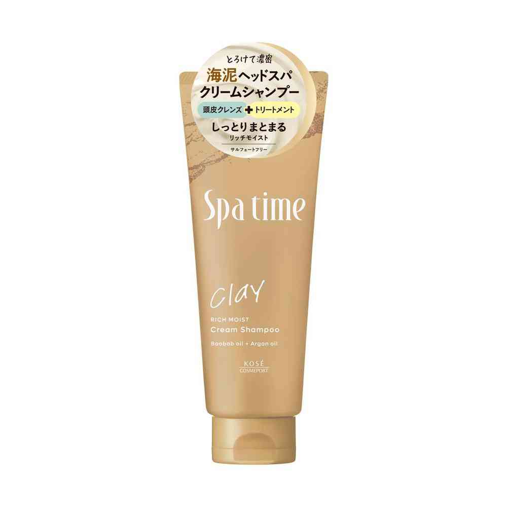Kose Cosmeport Spa Time Cream Shampoo Rich Moist 250g