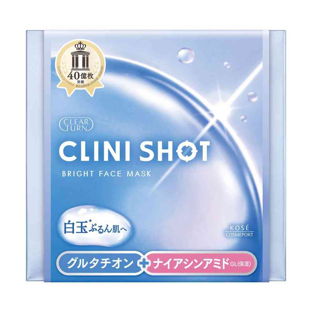 Kose Cosmeport Clear Turn Clinic Shot Shirotama Bright Mask (30 Sheets)