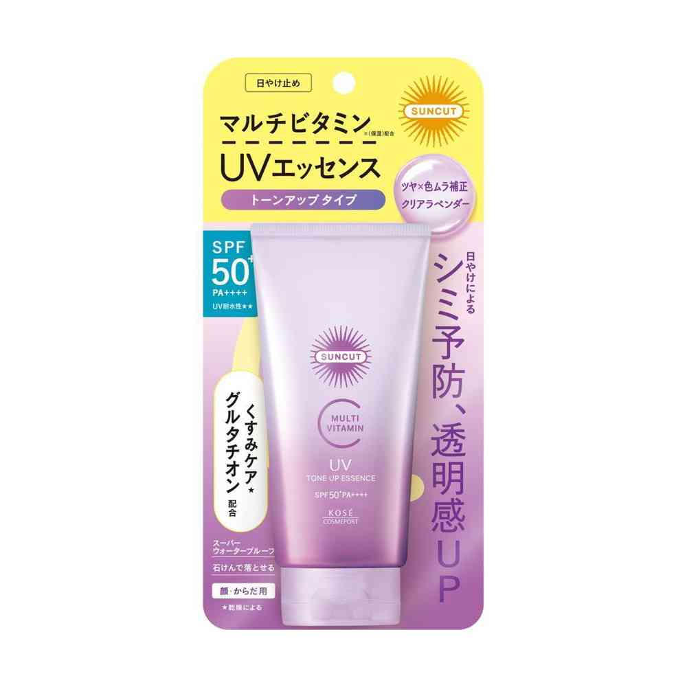 Kose Cosmeport Suncut R Multi Vitamin Tone Up UV Essence Clear Lavender 80g