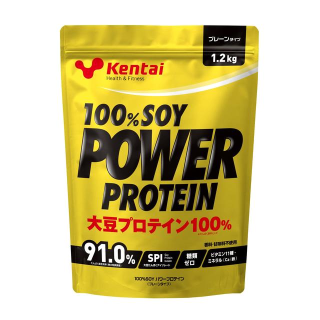 Kentai 100% Soy Power Protein Plain Type 1200g