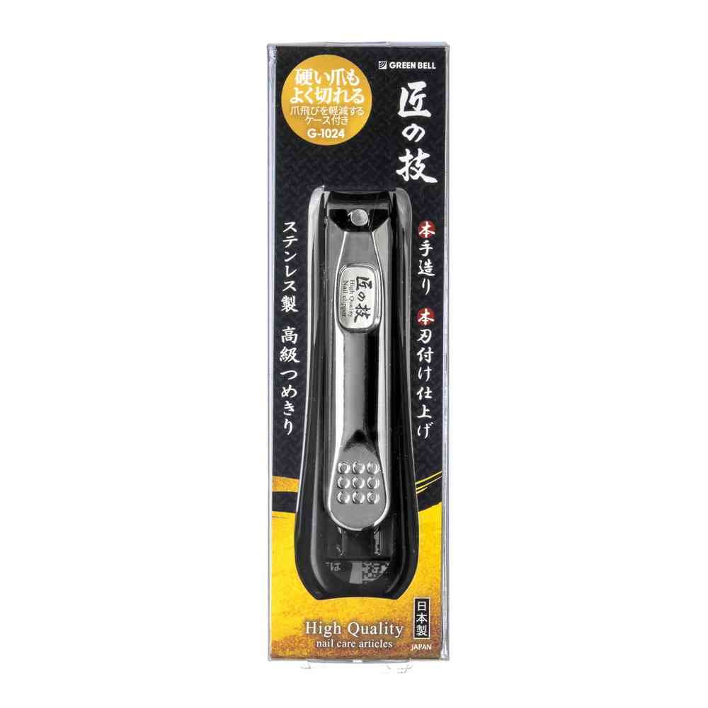 Green Bell Takumi no Waza Stainless Steel Nail Clipper Curved Blade G-1024 (62g)