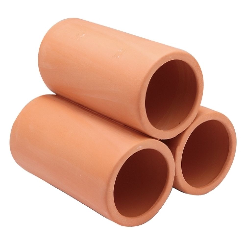 JEX Unglazed Hideaway Round Pipe Small
