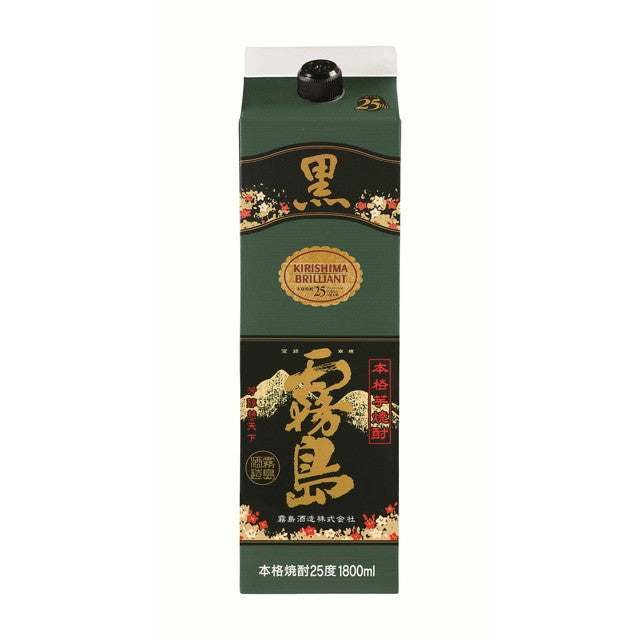 Kirishima Distillery Authentic Shochu Kuro Kirishima 25% Chu-Pack 1800ml