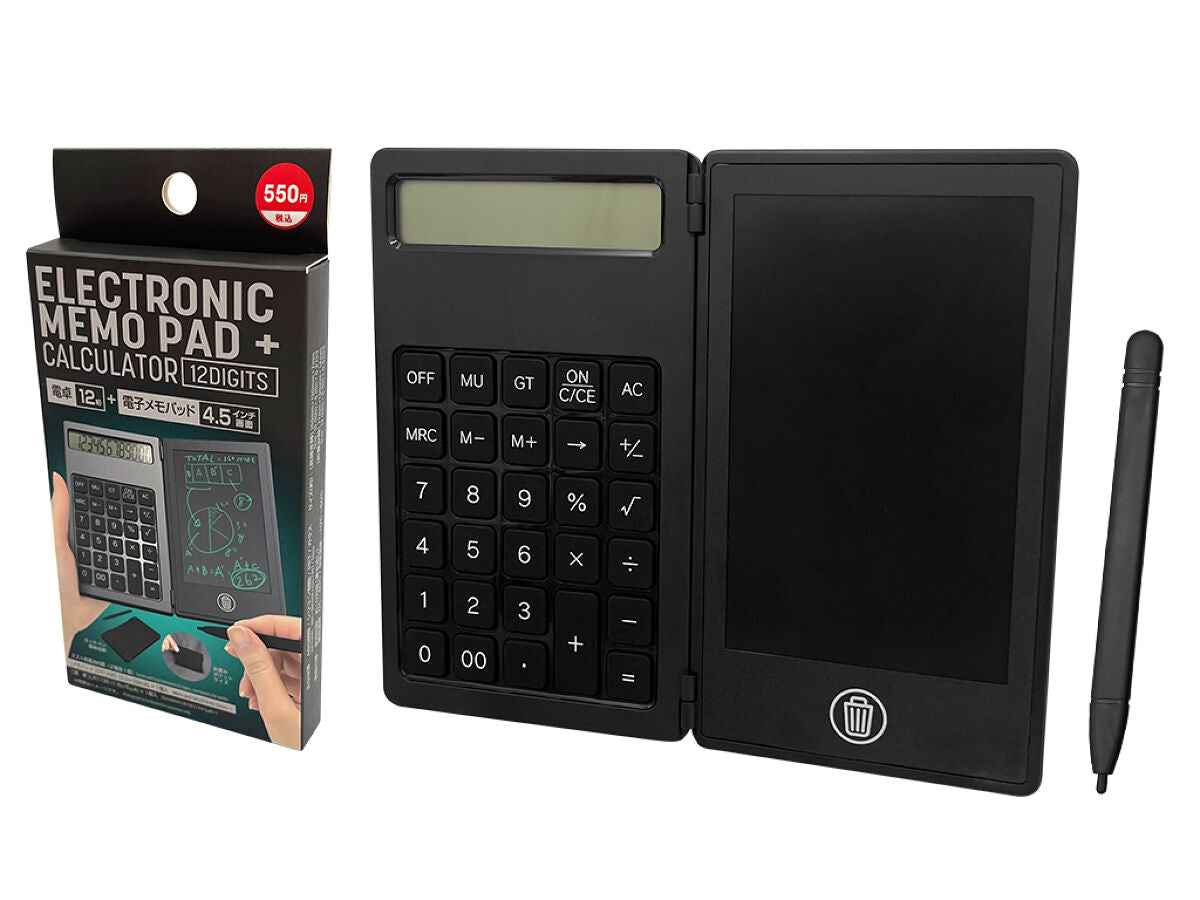 Calculator + Electronic Memo Pad