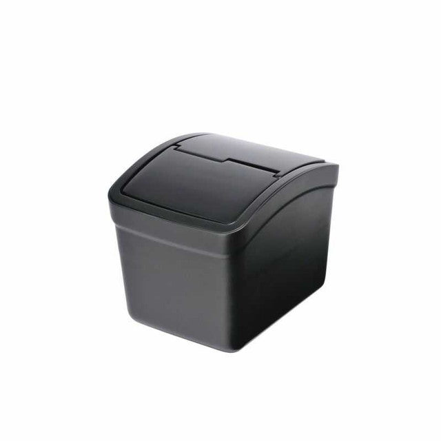 CZ262 Weighted Trash Bin S with Lid Black