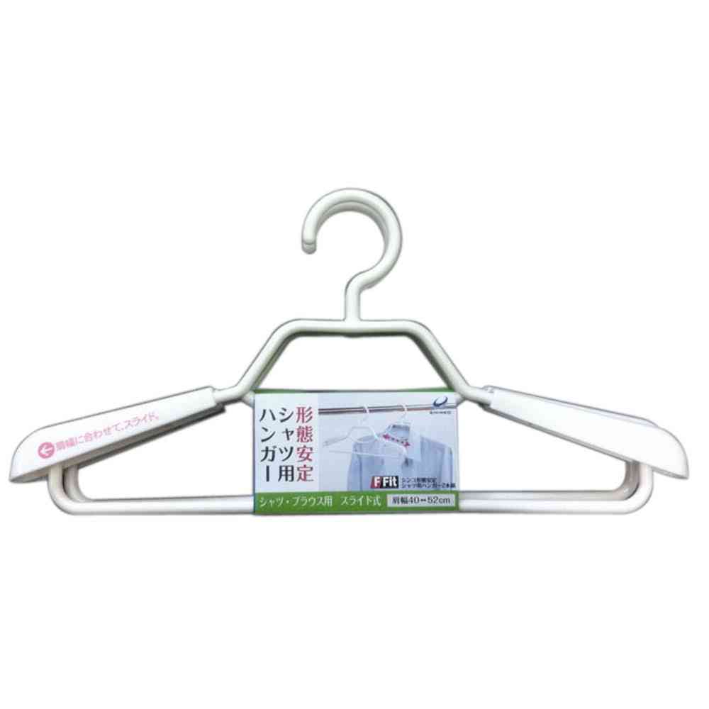 Shinko Hanger F-Fit Shape-Stable Shirt Hanger White 2-Pack