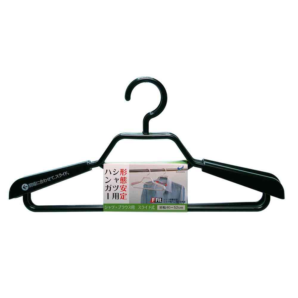 Shinko Hanger F-Fit Shape-Stable Shirt Hanger Black 2-Pack