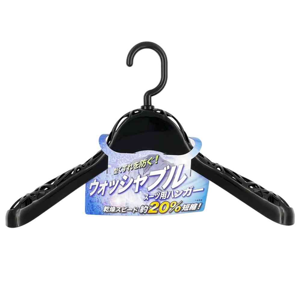 Shinko Hanger F-Fit Washable Suit Hanger Black