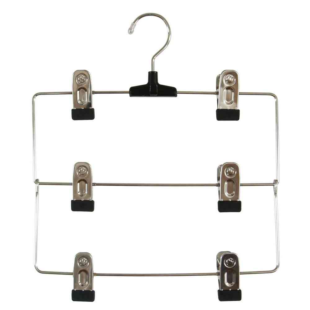 Shinko Hanger S&F Metal Skirt Hanger 3-Tier