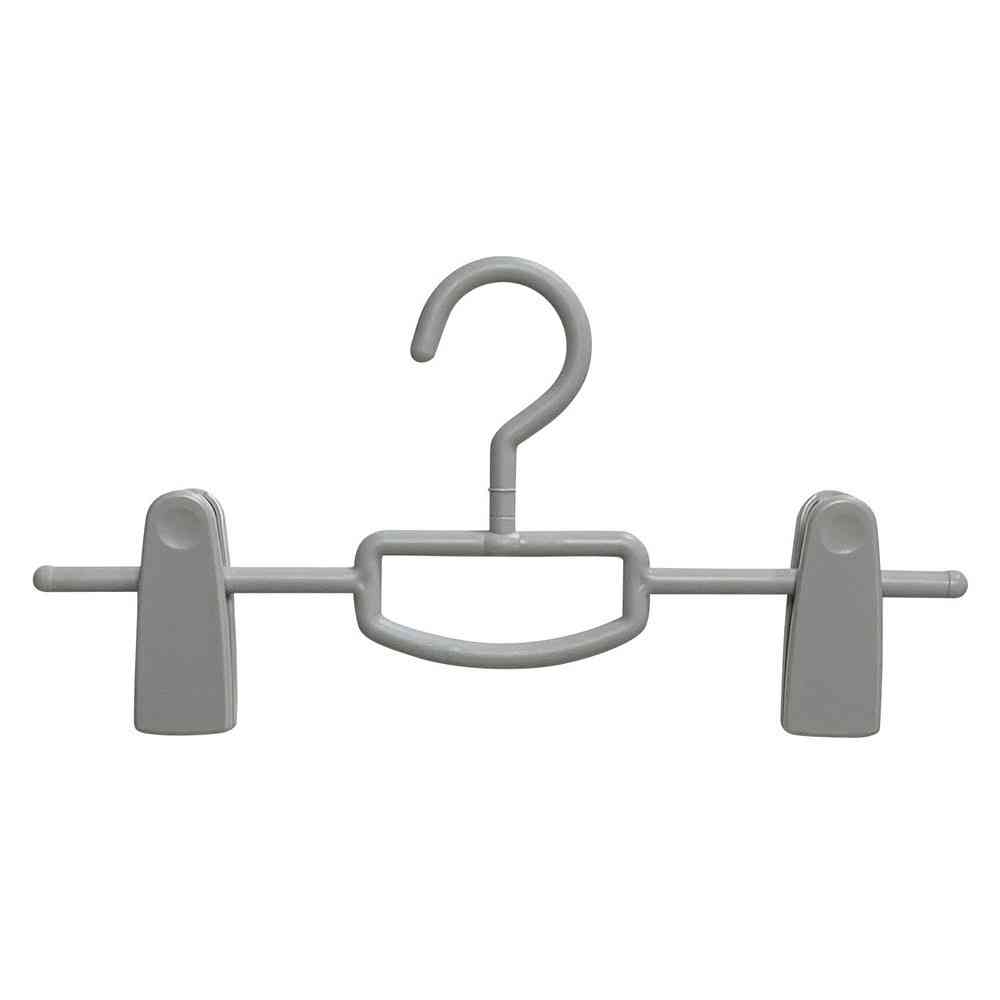 Shinko Hanger Mono Closet Skirt Hanger Big Clip Gray