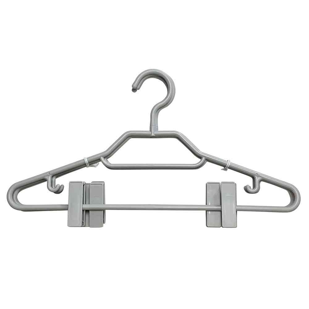 Shinko Hanger Mono Closet Shirt Hanger Clip Gray 3-Pack