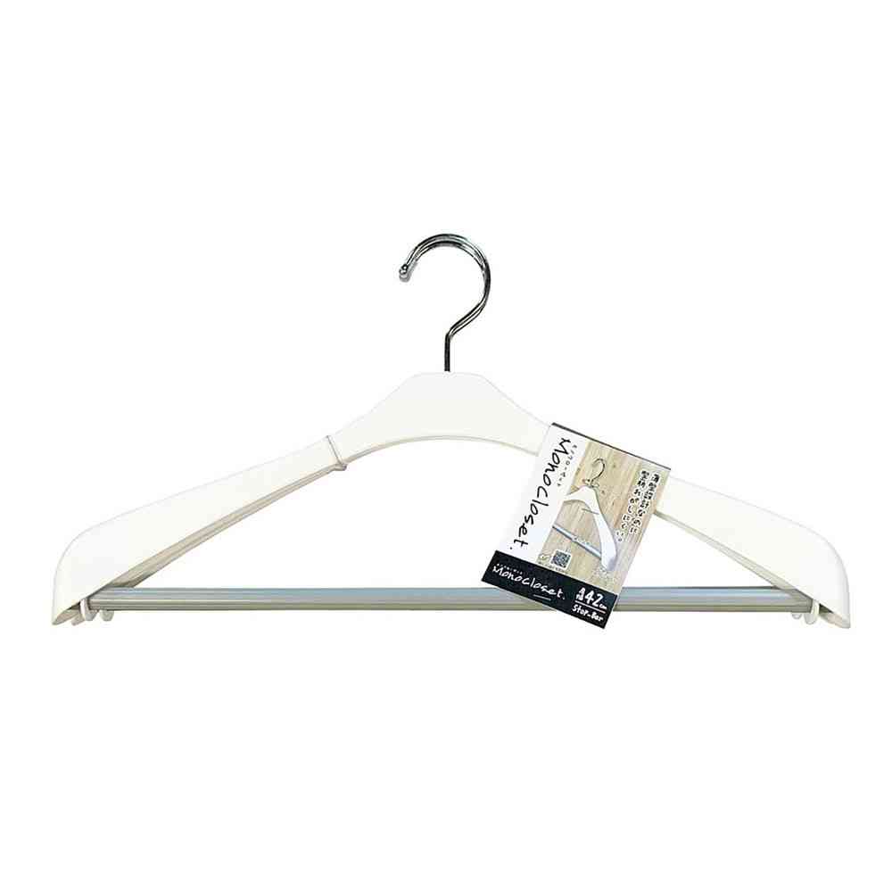 Shinko Hanger Mono Closet Suit Hanger Slim Stop White 2-Pack