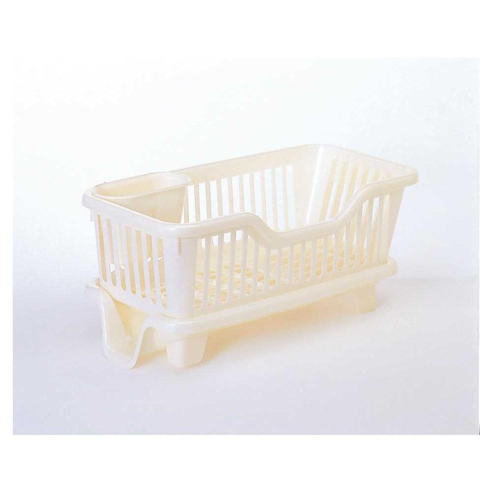 Sanko Plastic Plate Rack Draining Basket Flow No.4 Slim Horizontal