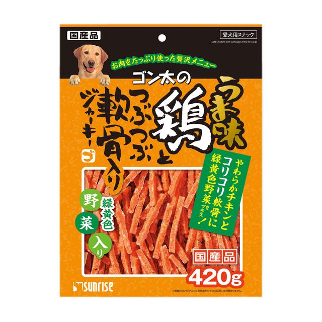 Sunrise Gonta Chicken Jerky with Crunchy Cartilage and Yellow and Green Vegetables 420g