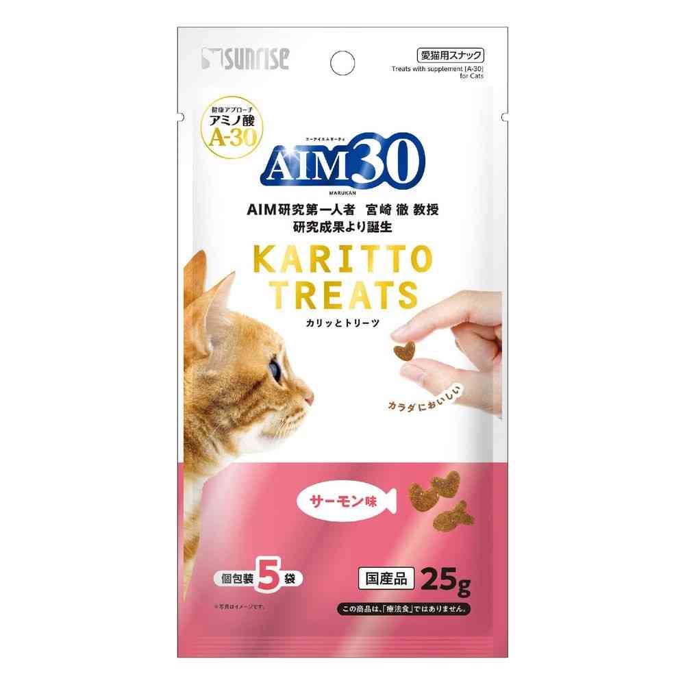 Marukan AIM30 Crispy Treats Salmon Flavor 5g x 5 Bags