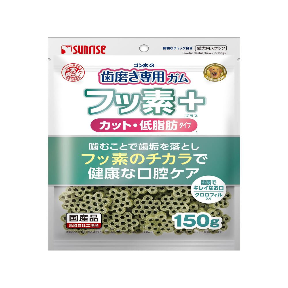 Marukan Sunrise Gonta's Toothbrush Chew with Fluoride Plus Cut Low Fat 150g