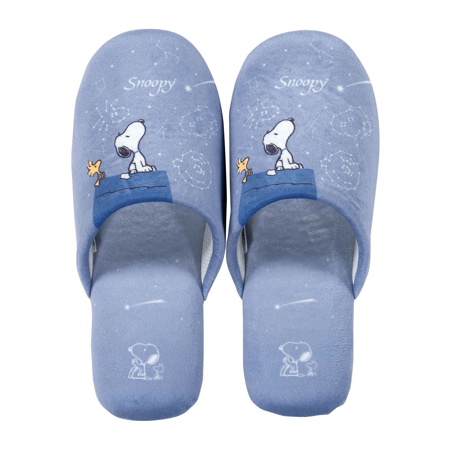 SENKO PEANUTS Starry Sky Snoopy Slippers (Blue Gray)