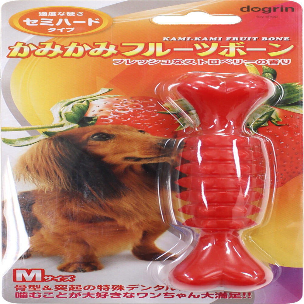 Super Cat Chewy Fruit Bone Semi-Hard M Strawberry