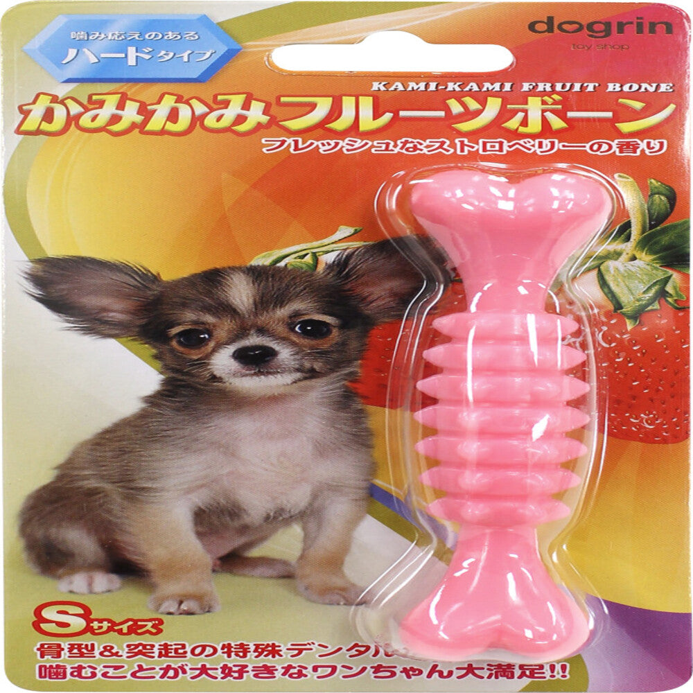 Super Cat Chew Fruit Bone Hard S Strawberry 1 Piece