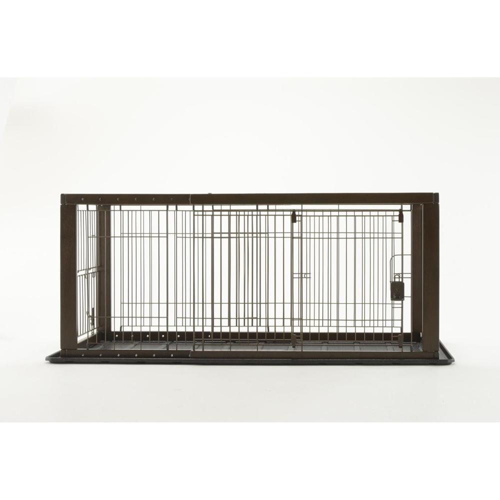 Wooden Slide Pet Circle Regular Dark Brown