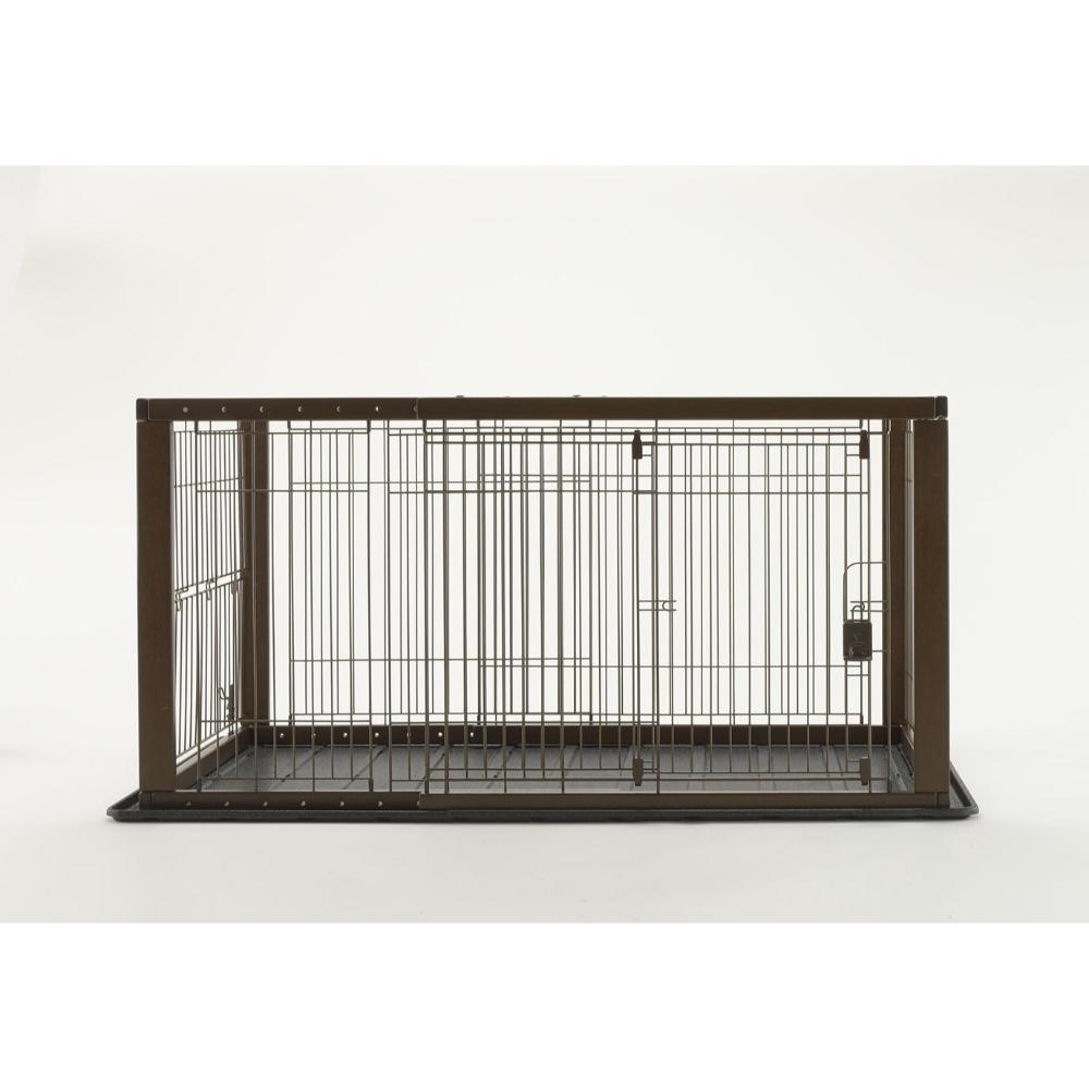 Wooden Slide Pet Circle Wide Dark Brown