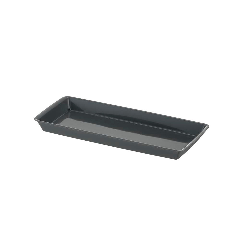 Richell Baby Leaf Plate Dark Gray