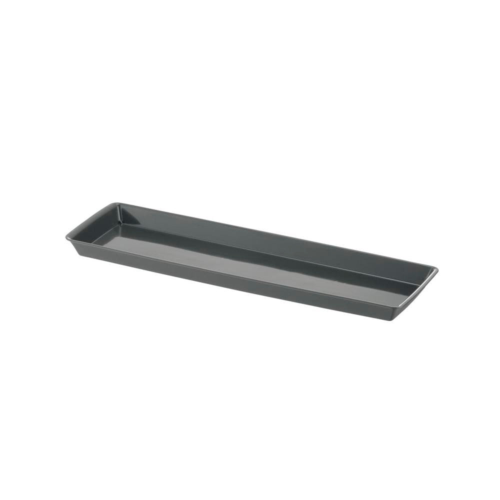 Richell Baby Leaf Plate Dark Gray