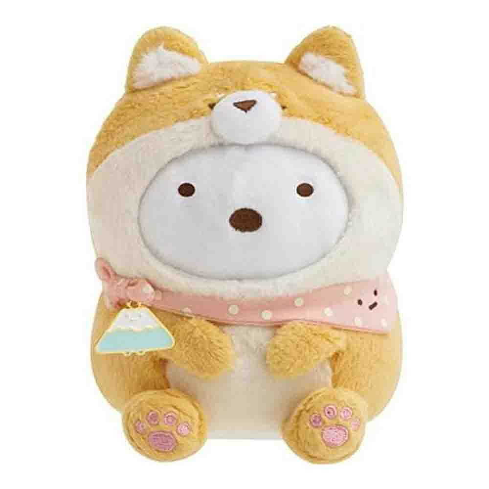 San-X Sumikko Gurashi Puppy and Dog Play Theme Sitting Plush White Bear MF43501 76g